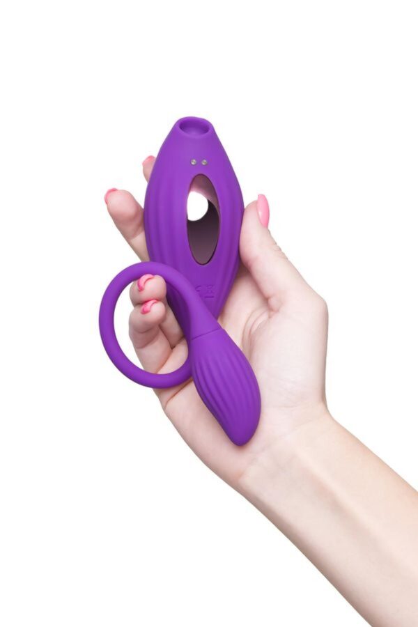 JOS Vacuum clitoris stimulator Ginny, silicone, purple, 31 cm - obrazek 7