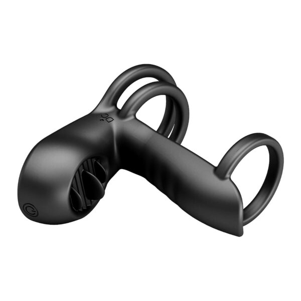 PRETTY LOVE   VIBRATING PENIS SLING Jammy, 12 vibration functions 12 licking settings Memory function - obrazek 8