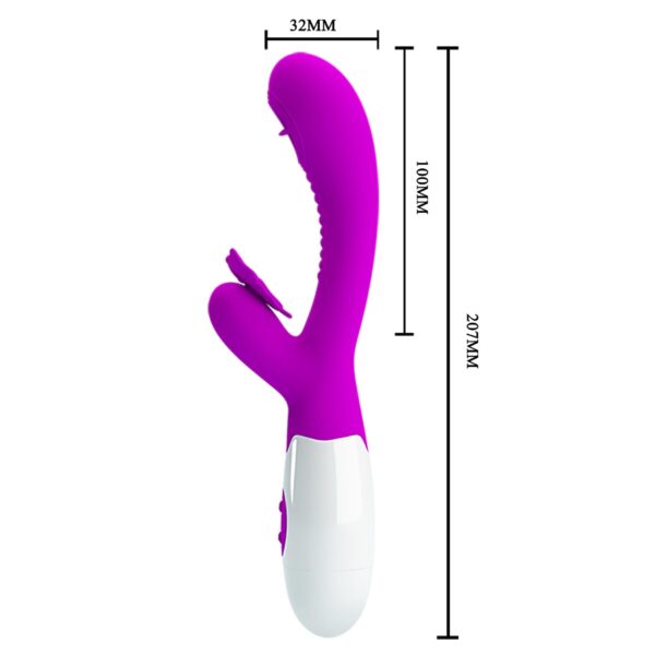 PRETTY LOVE   Moth, 12 vibration functions 3 licking settings - obrazek 8