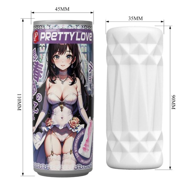 PRETTY LOVE   Masturbator, Super soft material TPR /ABS - obrazek 7