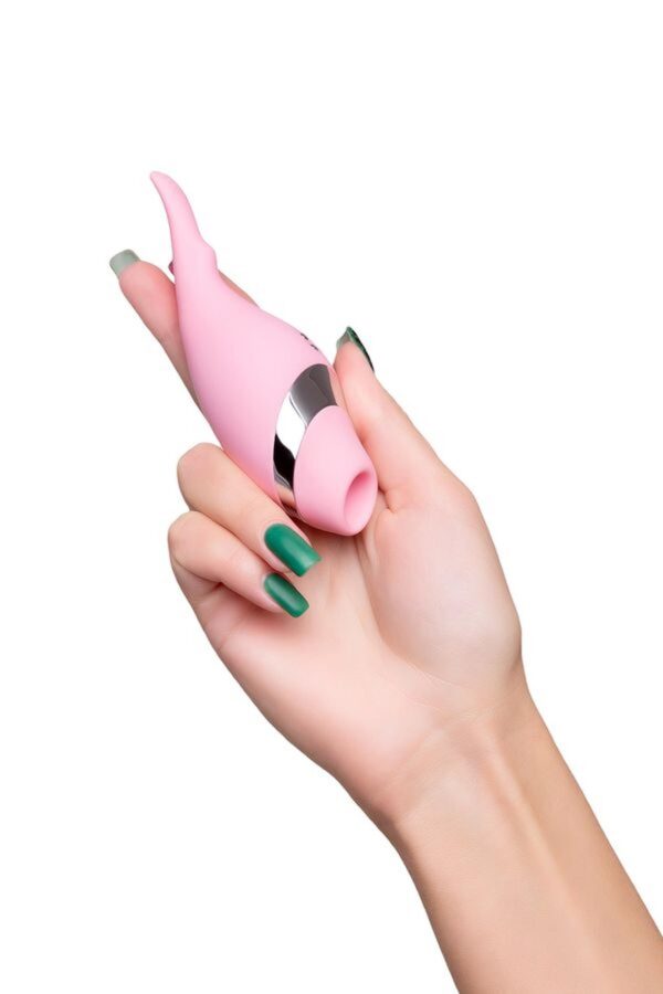 Multifunctional erogenous zone stimulator Flovetta by Toyfa DAHLIA, silicone, pink, 14 cm - obrazek 8