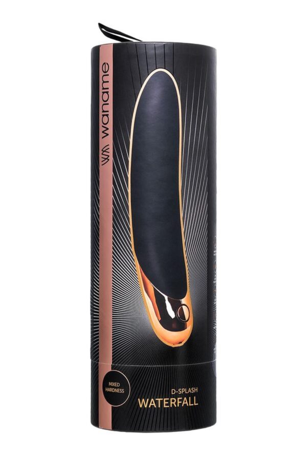 Unrealistic WANAME D SPLASH WATERFALL vibrator, silicone, black, 21.3 cm - obrazek 8
