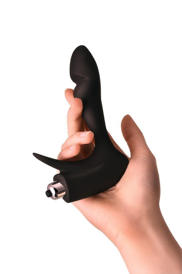 EROTIST First prostate stimulator, silicone, black, 14.4 cm - obrazek 8