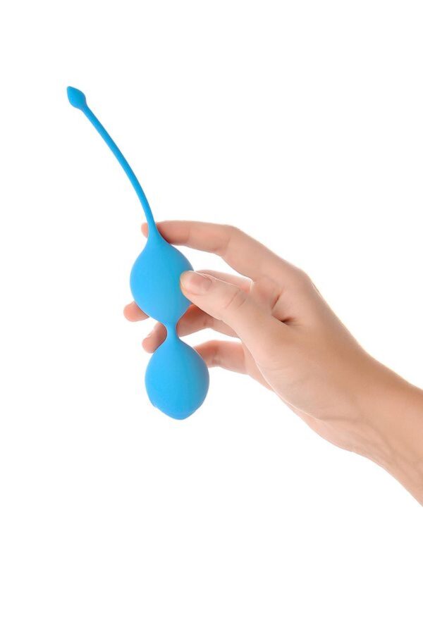 A TOYS,Vaginal balls, Silicone, Blue, O 3.5 cm - obrazek 8