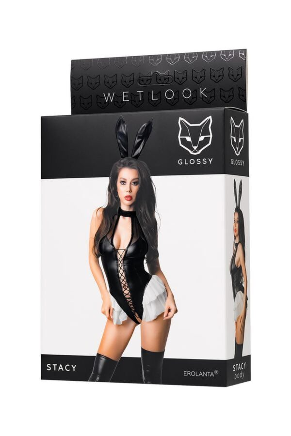 Wetlook body Stacy   black M - obrazek 8