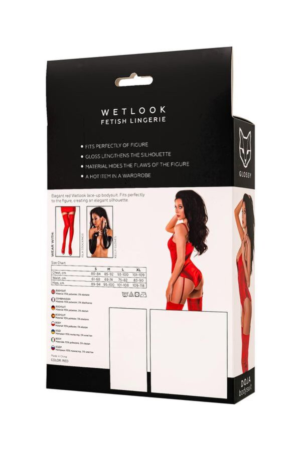 Wetlook Doja bodysuit   red S - obrazek 8