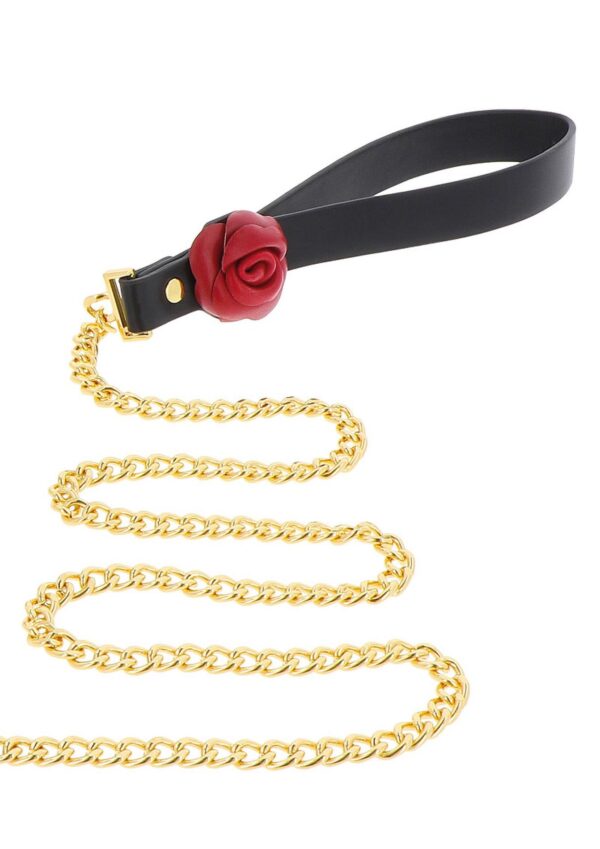 Wild Roses Collar & Leash Black - obrazek 8