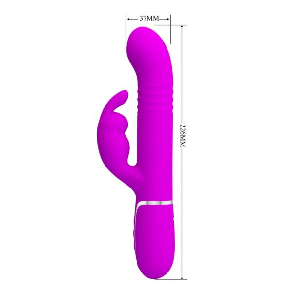 PRETTY LOVE   Coale Twinkled Tenderness Purple, 7 vibration functions 4 rotation functions 4 thrusting settings - obrazek 9