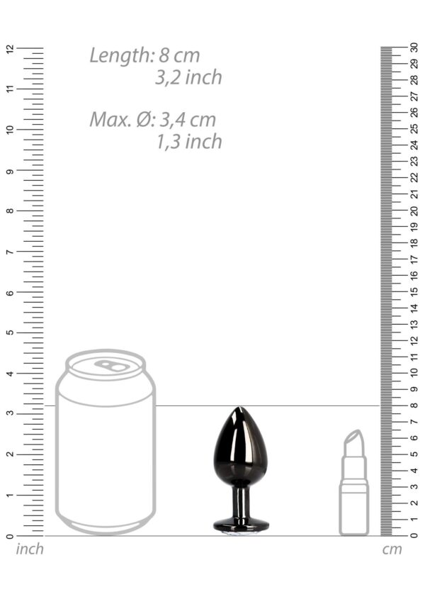 Round Gem Butt Plug   Medium - obrazek 9