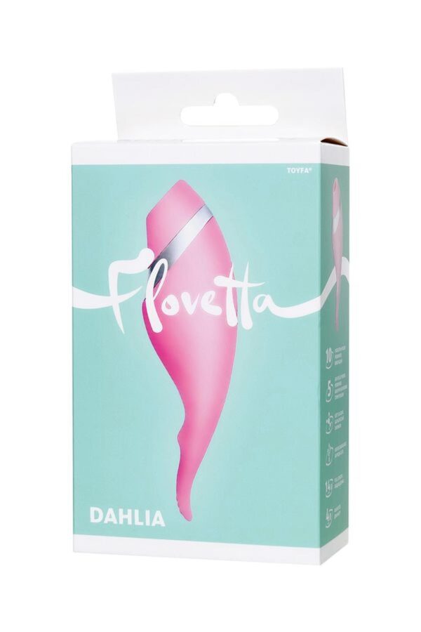 Multifunctional erogenous zone stimulator Flovetta by Toyfa DAHLIA, silicone, pink, 14 cm - obrazek 9