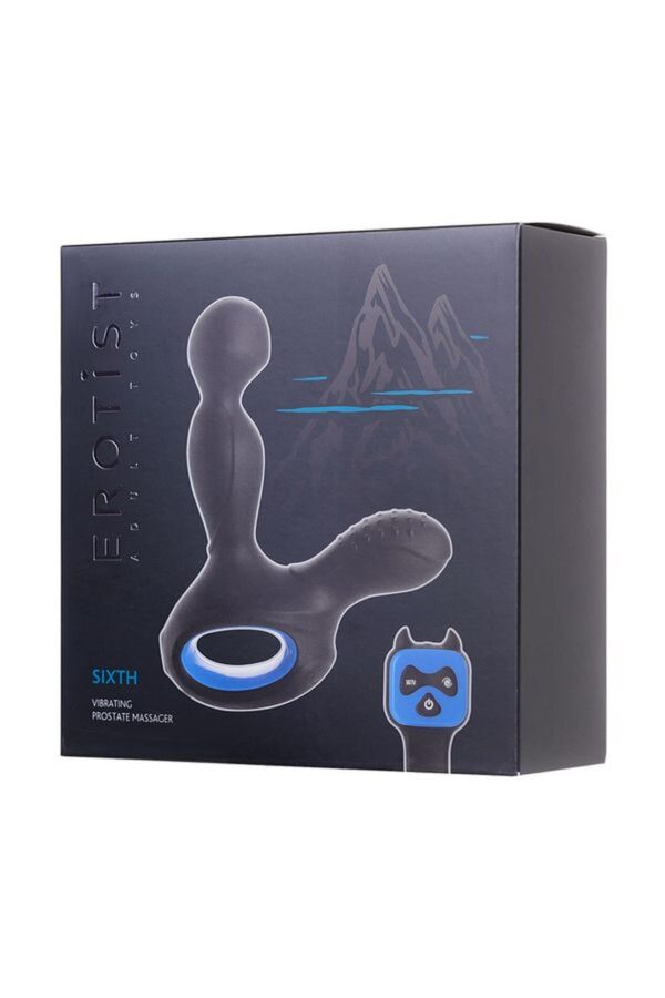 EROTIST SIXTH Prostate Massager vibro with heating silicone black 14.5 cm - obrazek 9