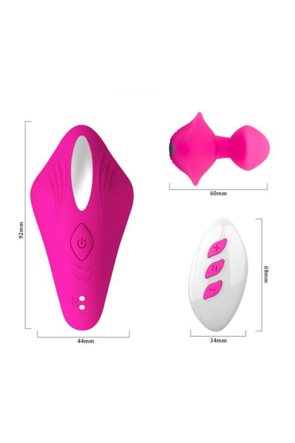 A TOYS Vibrator for couples Cobrum, silicone, pink, 9.6 cm - obrazek 9