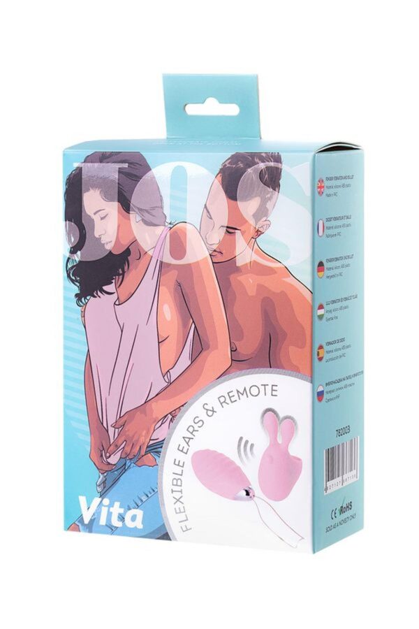 JOS VITA finger vibrating egg and vibrating attachment, silicone, powder pink, 8.5 and 8 cm - obrazek 9
