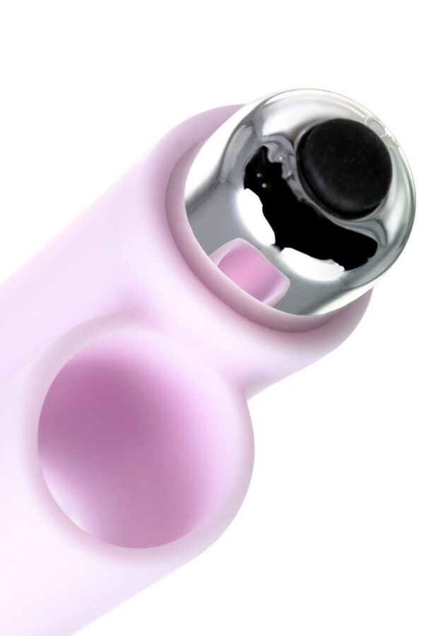JOS NOVA, Finger vibrator for anal stimulation, silicone, powder pink, 9 cm - obrazek 9