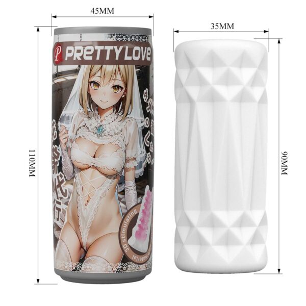 PRETTY LOVE   Masturbator, Super soft material TPR /ABS - obrazek 9