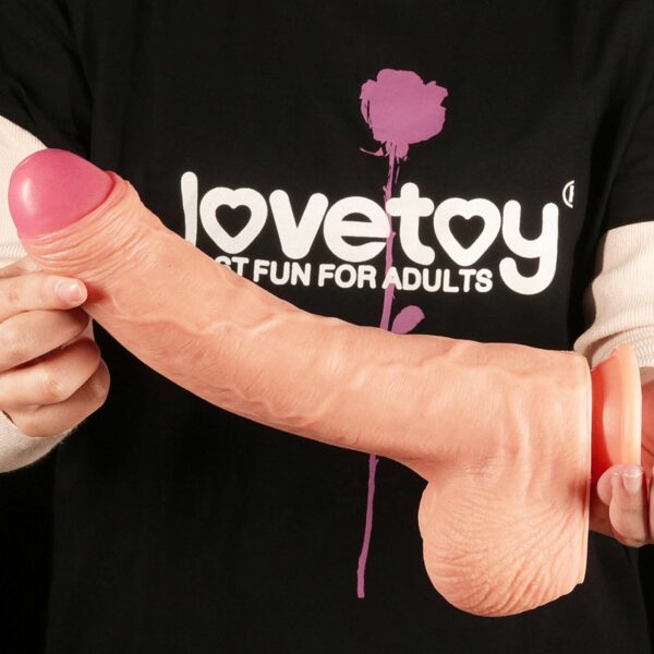 11 Dual Layer Platinum Silicone Cock - obrazek 9