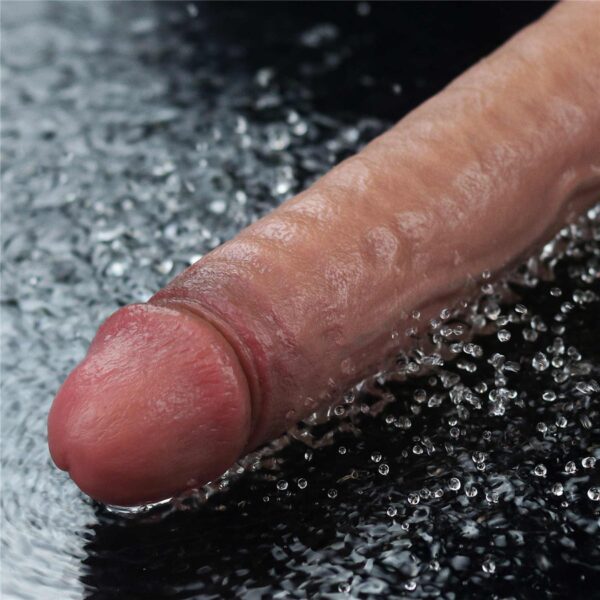 9.5 REAL SOFTEE Rechargeable Silicone Vibrating Dildo - obrazek 9