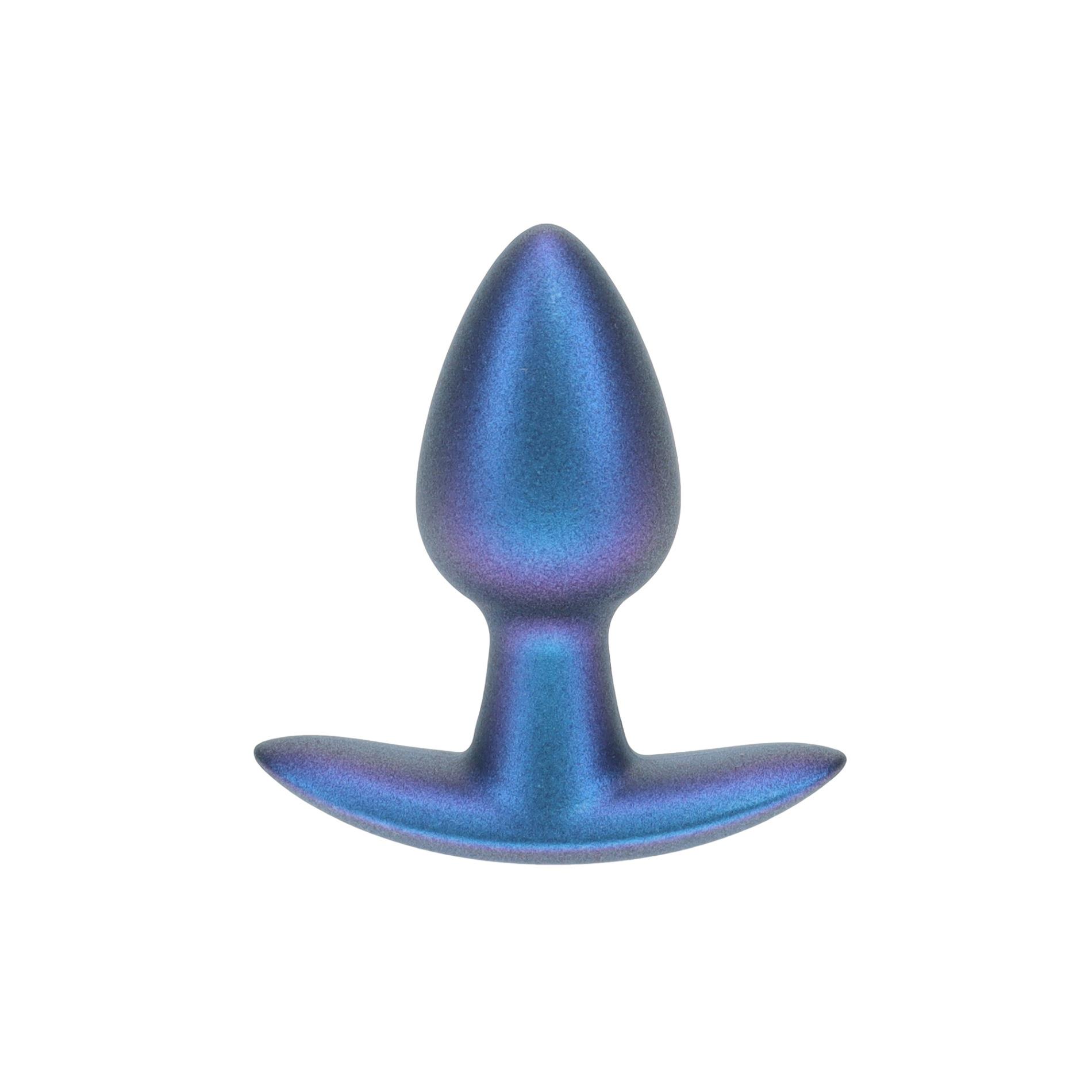 Smooth Silicone Anal Plug Small 2.6 / 6,5 cm Metallic Blue