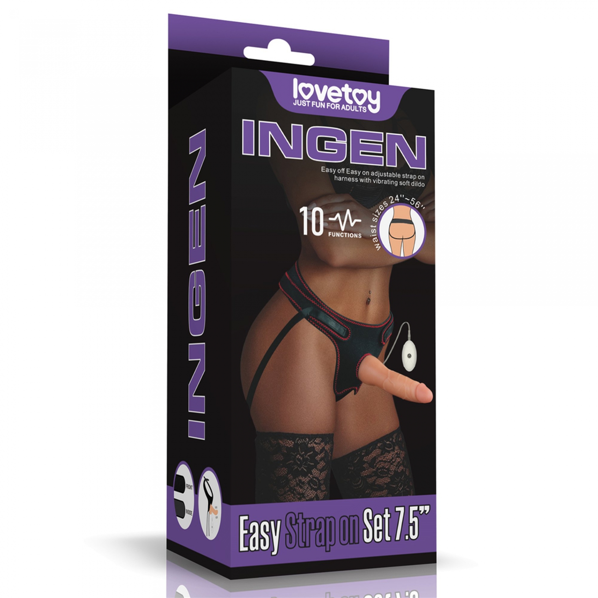 Vibrating Easy Strapon Set 7.5