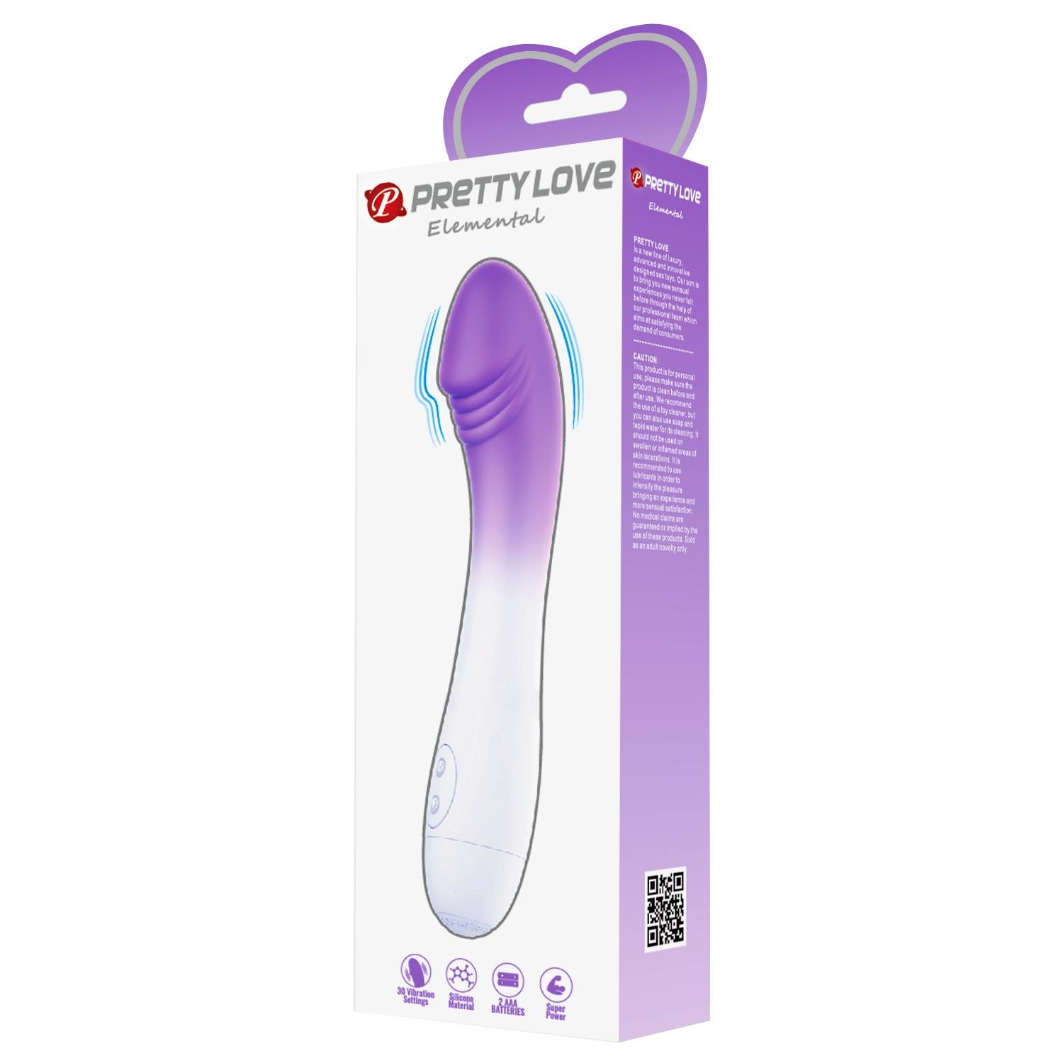 PRETTY LOVE Elemental, 30 vibration functions, Silicone ABS