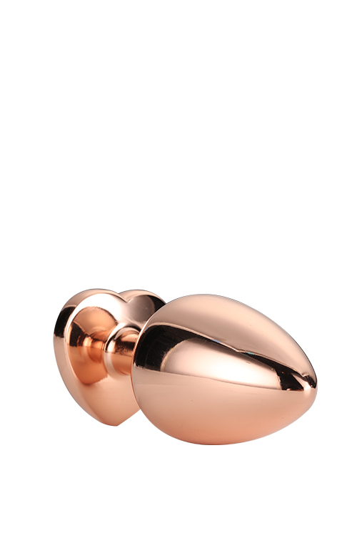 GLEAMING LOVE ROSE GOLD PLUG SMALL - obrazek 3