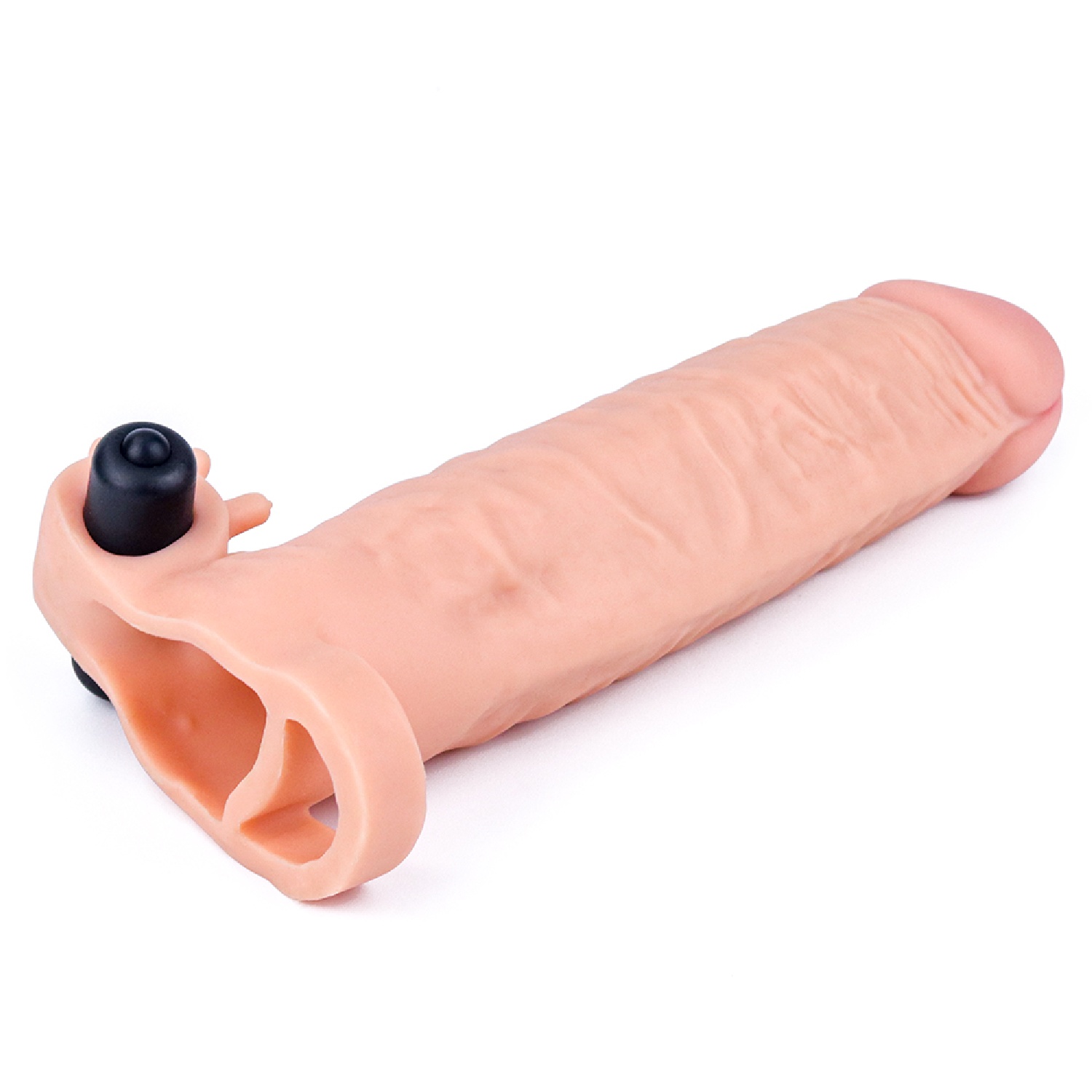Add 2 Pleasure X Tender Vibrating Penis Sleeve Flesh - obrazek 3