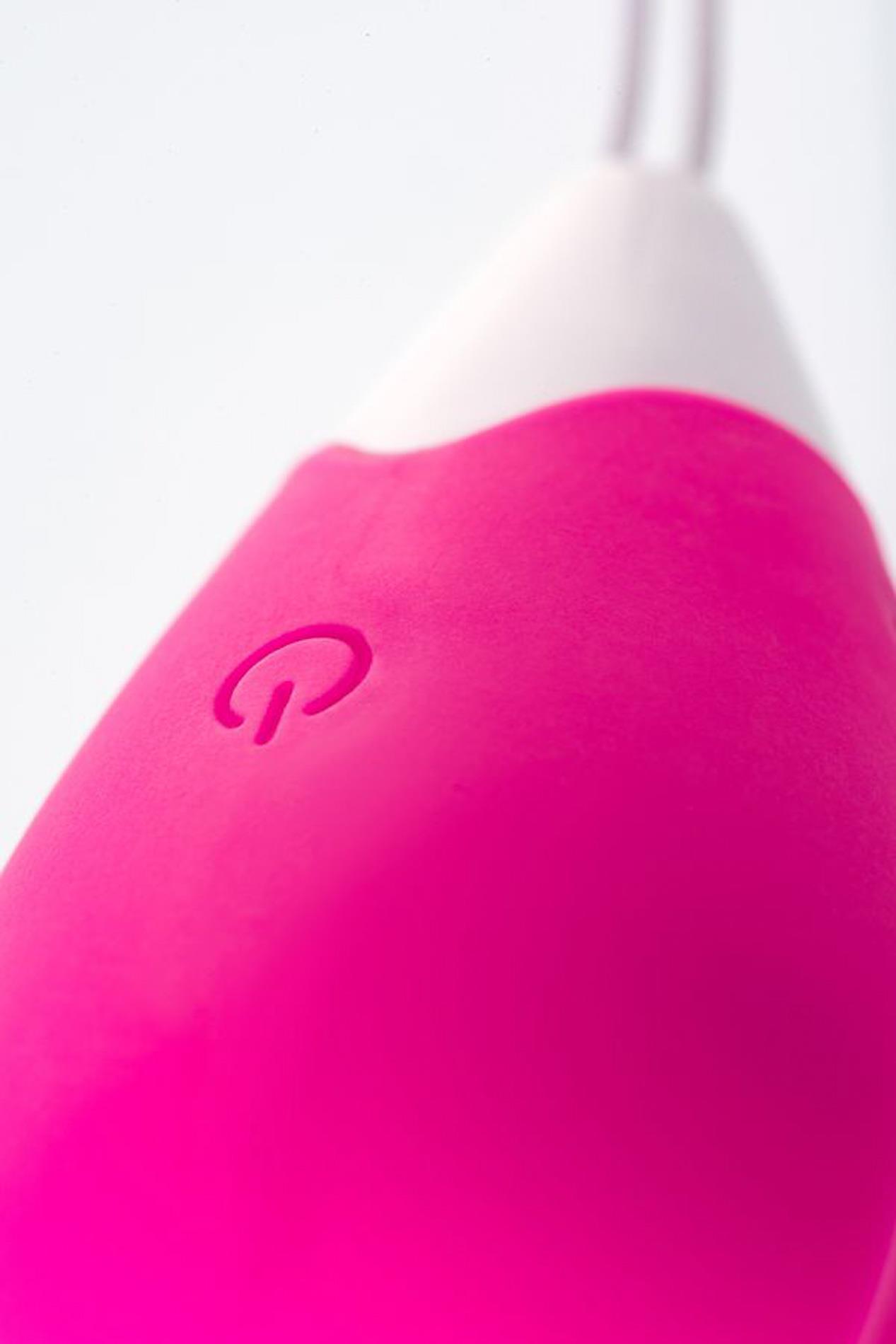 A TOYS, Vibrating egg with remote control, silicone, pink and white, 12 cm - obrazek 5