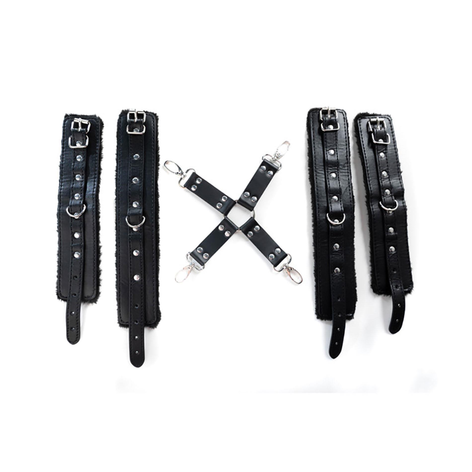 Black hogtie with comfy wrist and ankle cuffs - obrazek 5