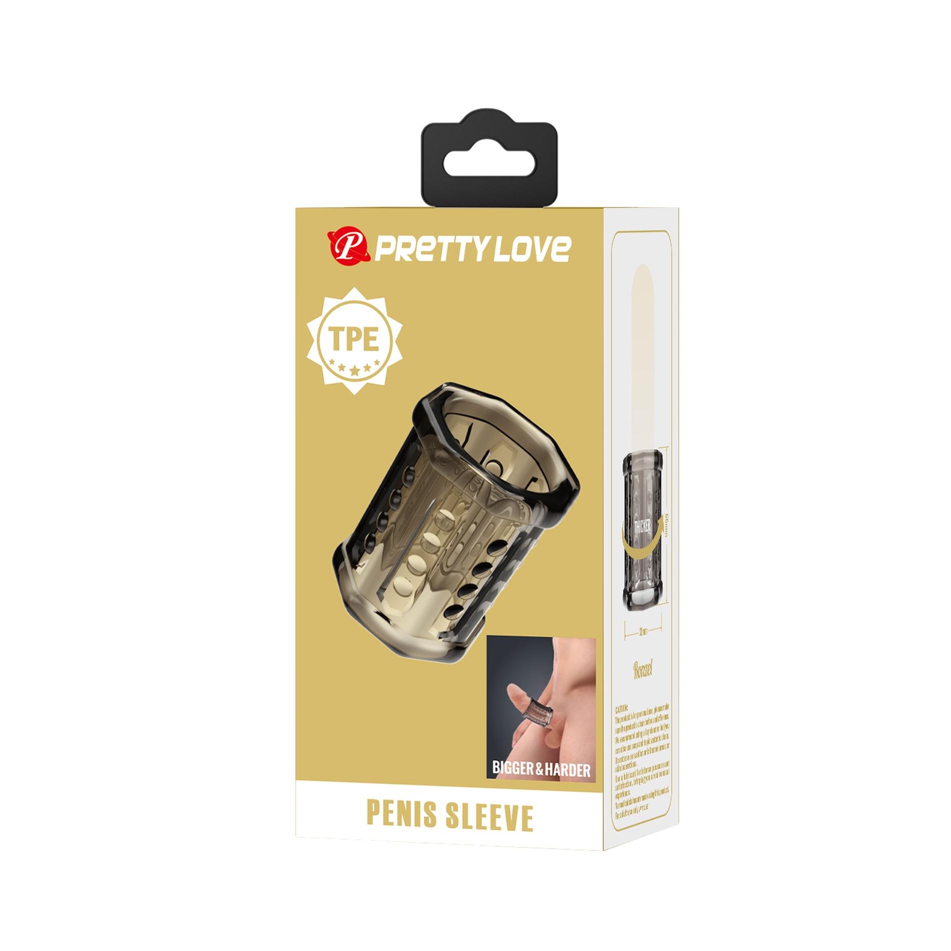 PRETTY LOVE Penis Sleeve, TPR, Waterproof - obrazek 8